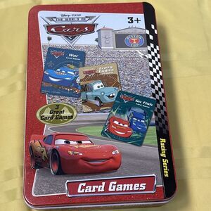 Disney Pixar The World of Cars 3 Card Game Set in Tin Go Fish War Crazy 8's NIP